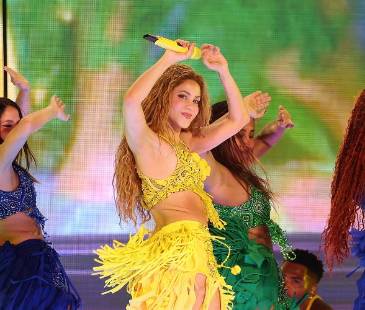 El espectáculo de Shakira duró más de dos horas. FOTO: KEVIN MAZUR