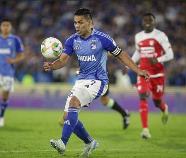 Radamel Falcao García jugando para Millonarios. FOTO: INSTAGRAM @FALCAO