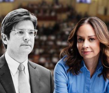 María Claudia Tarazona (derecha) dijo que recibió información que dice que el crimen de Miguel Uribe Turbay habría sido financiado por Venezuela. FOTOS: COLPRENSA E INSTAGRAM @MACLAUDIAT