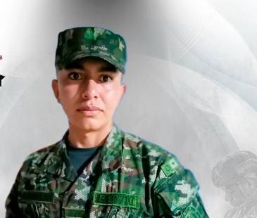 Jhoan Camilo Sanabria Mendoza era el nombre del soldado fallecido. FOTO: @Ejercito_Div7