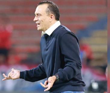 Alejandro Restrepo, técnico del Independiente Medellín. FOTO: MANUEL SALDARRIAGA