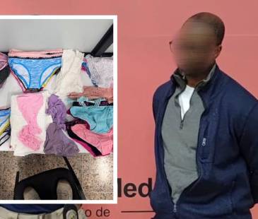 En la maleta tenía ropa interior de mujer, preservativos y joyas. FOTO: FEDERICO GUTIÉRREZ