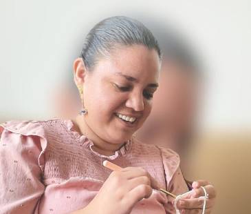 Estefani Blanco, artesana. FOTO: JAIDER ESCOBAR