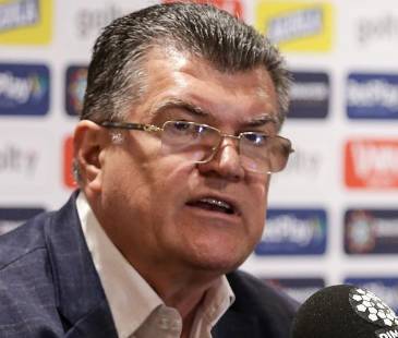 El presidente de la Dimayor, Carlos Mario Zuluaga, se mostró muy molesto por lo sucedido en Bogotá. FOTO: COLRENSA