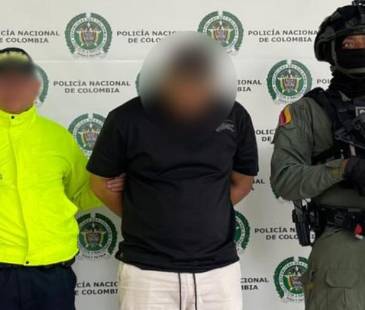 Captura de alias Cali, presunto jefe financiero del Clan del Golfo. FOTO: POLICÍA ANTIOQUIA