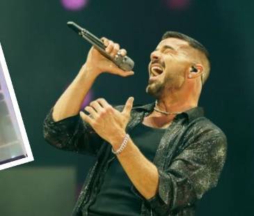 El gas salió mientras interpretaba ‘Vente pa’ cá’. FOTOS: INSTAGRAM @RICKYMARTINPR Y X @24_MORELOS