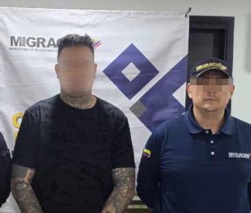 Él Fernando Cárdenas Aguirre, presunto responsable de secuestro y homicidio en su país. FOTO: X @PEDROSANCHEZCOL