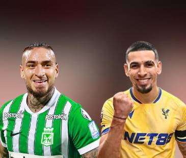 Jhon Jáder Durán (izq.), Cristian ‘Chicho’ Arango (centro) y Daniel Muñoz (der.). FOTOS: INSTAGRAM SLBENFICA - DANIEL.CHITIVA Y MANUEL SALDARRIAGA