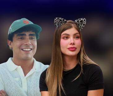 El beso entre Felipe Saruma y Sofía Jaramillo se dio en un concierto en Cúcuta. FOTO: INSTAGRAM Y 15 MINUTOS