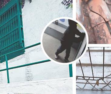 En ambas ocasiones, el delincuente ingreso por el techo y con el rostro tapado. FOTOS: CORTESÍA