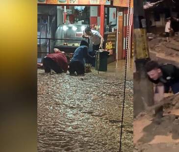 Inundaciones en La Estrella. FOTO: CORTESÍA DENUNCIAS ANTIOQUIA