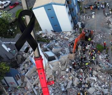 Así quedó Barrio Lorena en Pereira tras el terremoto. FOTO: MANUEL SALDARRIAGA