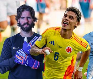 De izquierda a derecha: Alisson Becker, Richard Ríos, Rúben Dias y Mason Mount. FOTOS: INSTAGRAM