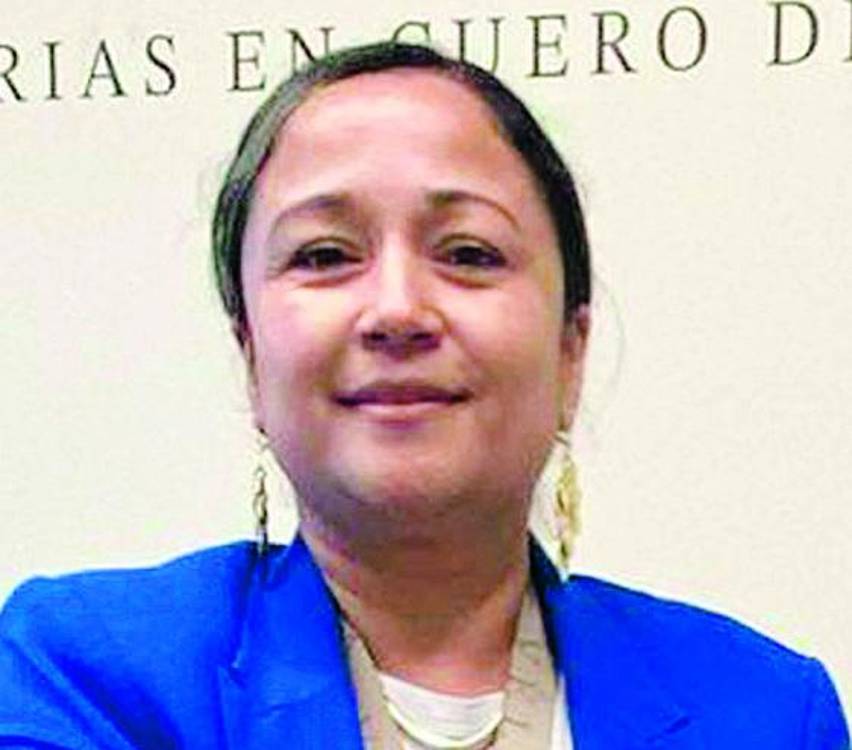 Paula Andrea Jaramillo, empleada de Cueros Vélez.FOTO: JAIDER ESCOBAR