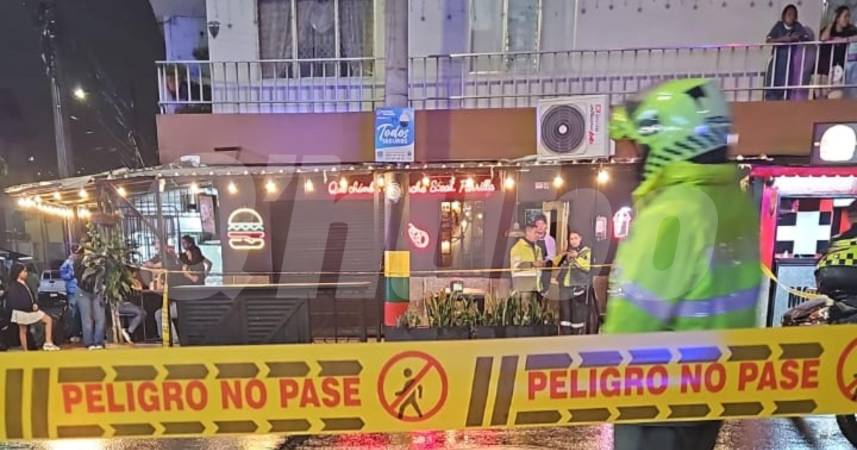 En este lugar ocurrió el crimen de Peláez Muñoz. La foto fue tomada momentos después del ataque sicarial. /FOTO: CORTESÍA