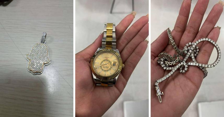 Las joyas recuperadas. /FOTOS: POLICÍA NACIONAL