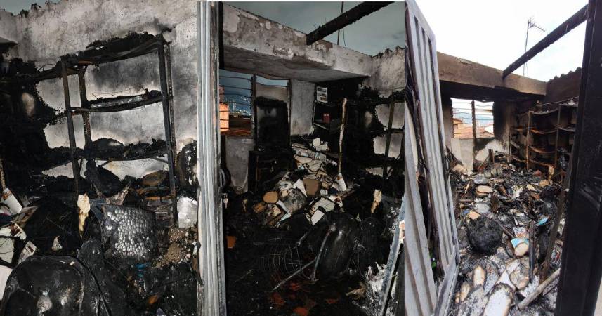Todo lo que había guardado en este cuarto se perdió. FOTOS: CORTESÍA SERGIO ECHAVARRÍA