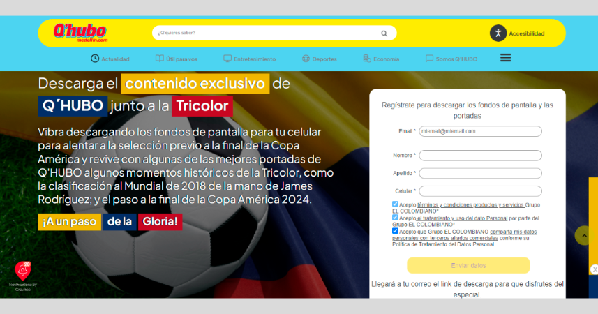Descarga y apoya a la Selección Colombia