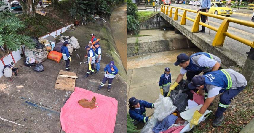 Las basuras de estos lugares fueron totalmente recogidas. FOTOS: CORTESÍA RICARDO ROJAS