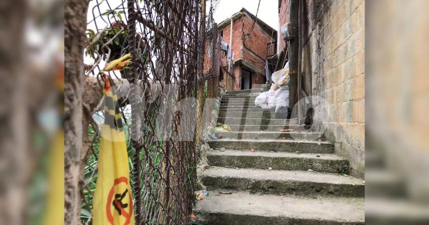 Lugar donde ocurrió el homicidio de Deiner Eduardo en el barrio Nuevos Conquistadores. FOTO: LAURA ROSA JIMÉNEZ VALENCIA