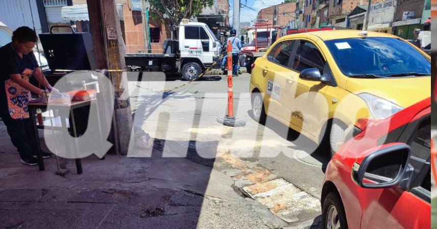 Sobre la vía pública fue asesinado Earlan Antonio Montes Castaño. /FOTO: ANDRÉS GARCÍA