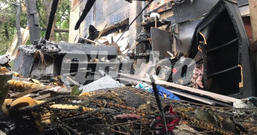 El incendio ocurrido en Manrique dejó cuantiosas pérdidas materiales. FOTO: LAURA ROSA JIMÉNEZ VALENCIA