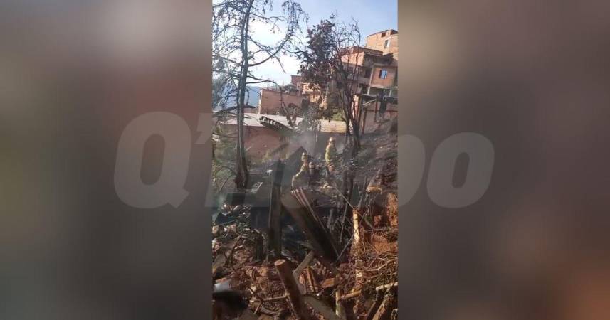 Incendio en el barrio Llanaditas. FOTO: CORTESÍA