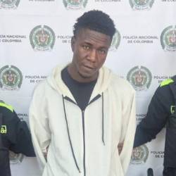 Deyver Corrales Rentería, de 36 años, fue capturado en el centro de Medellín. FOTO: GOBERNACIÓN DE ANTIOQUIA