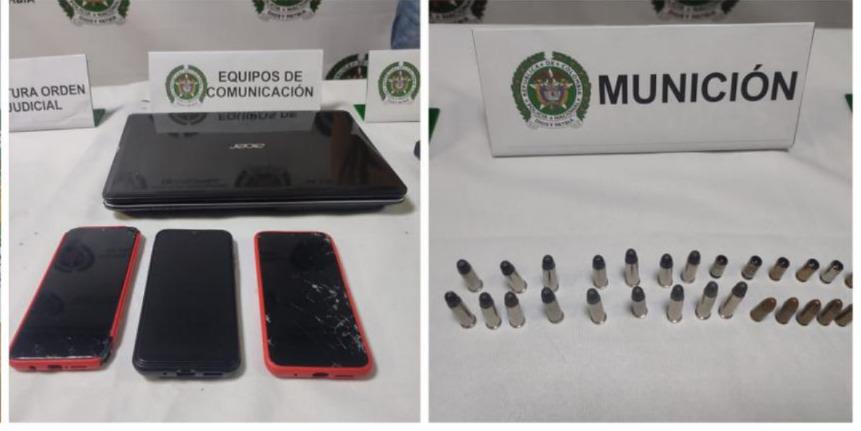 Elmentos incautados. /FOTO: CORTESÍA