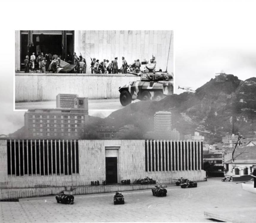 Toma y retoma del Palacio de Justicia en Bogotá 6 y 7 de noviembre de 1985. <b><span class=mln_small-caps_mln>/ FOTO: COLPRENSA</span></b>