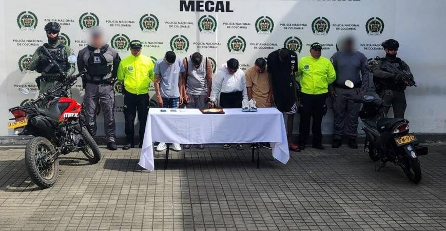 Los cinco implicados en el crimen de la joven madre. FOTO: FISCALÍA