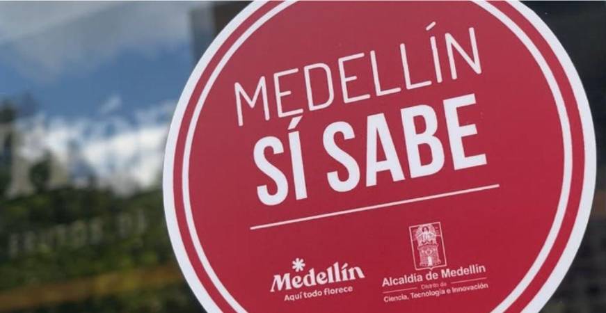 Logo de Medellín Sí Sabe. FOTO: MADELAINE BÁEZ