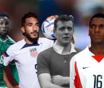 Julián Quiñones (México), Jesús Ferreira (Estados Unidos), Alessandro Frigerio (Suiza) y Carlos Llamosa (Estados Unidos), sumaron minutos en Mundiales. FOTOS: GETTY, IG @MISELECCIONMX Y FIFA