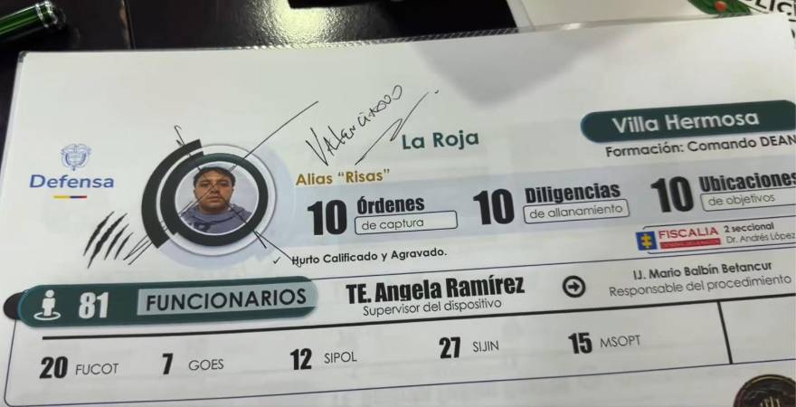  Procedimiento para capturar a alias Risas, hermanastro de Jacobo. FOTO: CAPTURA DE PANTALLA X DE ABELARDO DE LA ESPRIELLA
