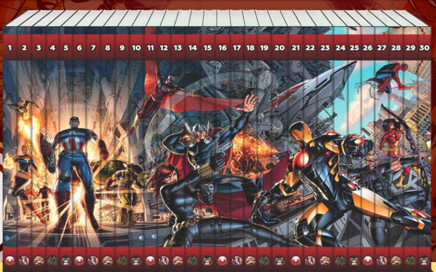 Esta es la ilustración de Dustin Weaver, que se formará con el lomo de los libros.