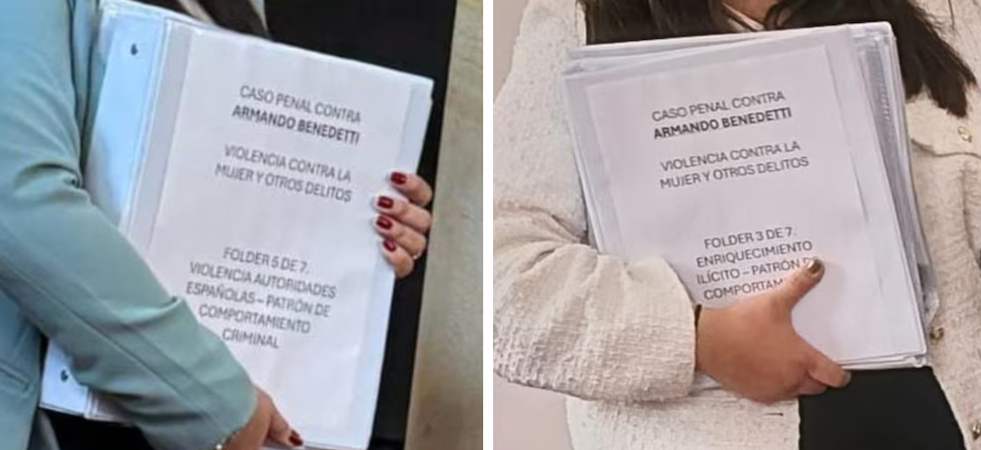 El beso y abrazo de Benedetti y Laura Sarabia, ¿hicieron las paces?