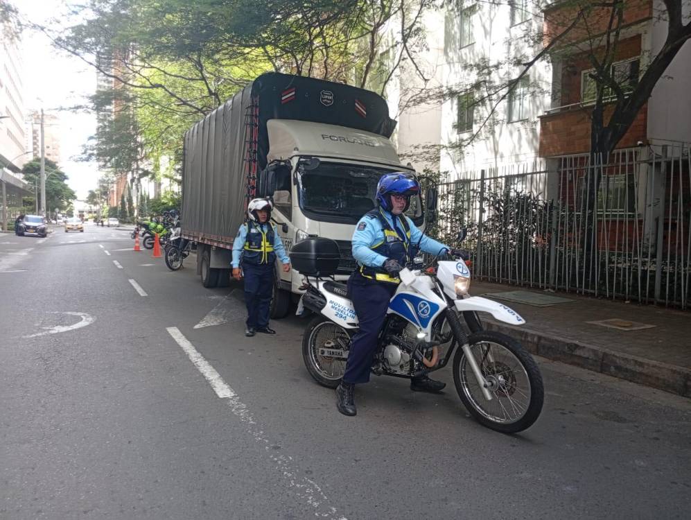 El camión fue ubicado en Ciudad del Río e inmovilizado. FOTO: CORTESÍA