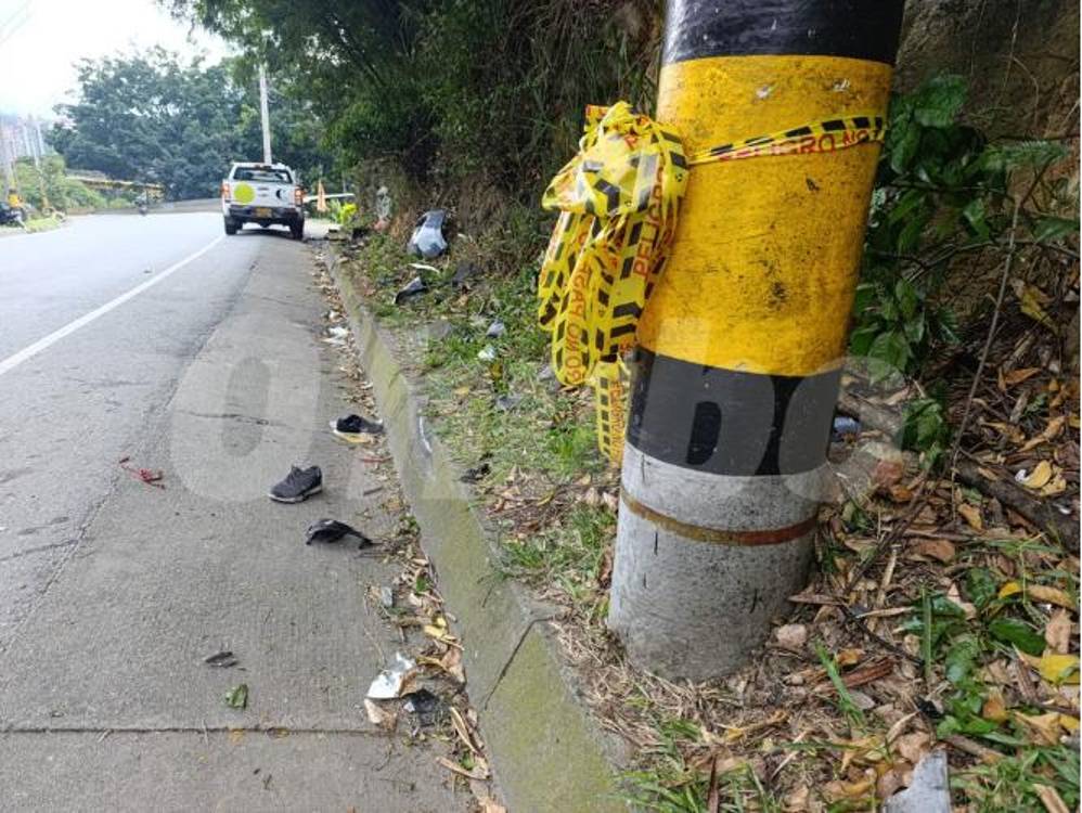 Lugar del accidente. <b><span class=mln_small-caps_mln>/FOTO: ALEJANDRA MORALES</span></b>